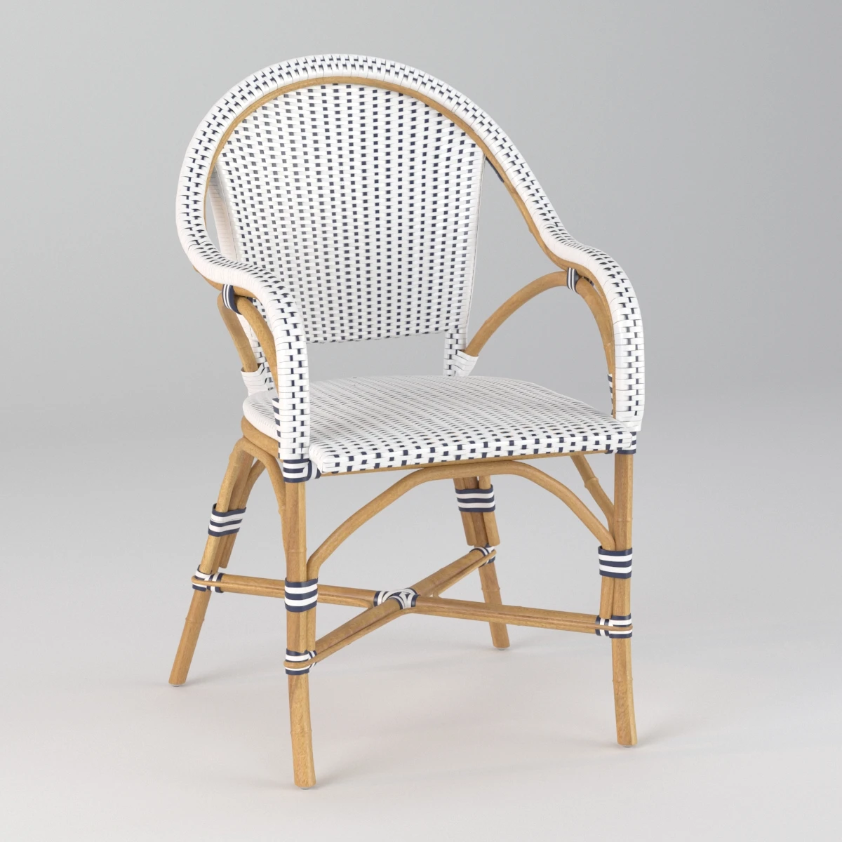 Riviera Dining Armchair 3D Model_01